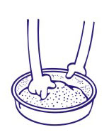 Приговление декоративной штукатурки жидких обоев